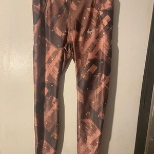 Nike Dri Fit Womens Running Pant Pink, Print